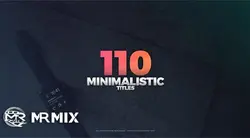 دانلود پروژه آماده افتر افکت : 110 تایتل مینیمال  Clean Titles Package