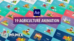 دانلود پروژه آماده افترافکت : انیمیشن کشاورزی   Agriculture Animation | After Effects