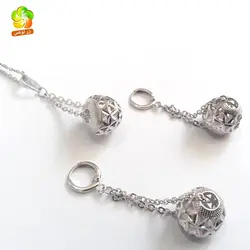 نیم ست توپی استیل نقره ای ضد حساسیت