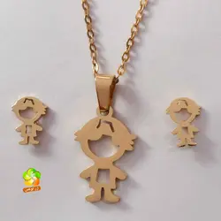 نیم ست دخترانه آدمک استیل