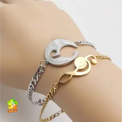 ست دستبند مردانه و زنانه استیل