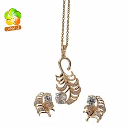 نیم ست مدل برگ نگین دار مارک ژوپینگ