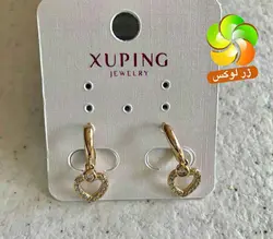 گوشواره زنانه طرح قلب مارک شوپینگ - بدلیجات و زیورآلات زرلوکس