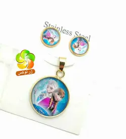 نیم ست السا آنا استیل طلایی