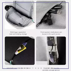 کوله پشتی تک بند کوتتسی مدل Coteetci M Series diagonal Bag SG-14013