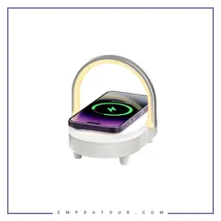 اسپیکر و شارژر بیسیم 4 در 1 رسی Recci RLS-L16 4-in-1 Speaker and Wireless Charger 15W | امپراطور | فروش لوازم جانبی موبایل و گجت