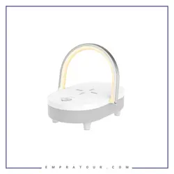 اسپیکر و شارژر بیسیم 4 در 1 رسی Recci RLS-L16 4-in-1 Speaker and Wireless Charger 15W | امپراطور | فروش لوازم جانبی موبایل و گجت