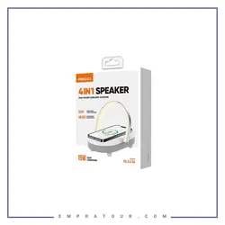 اسپیکر و شارژر بیسیم 4 در 1 رسی Recci RLS-L16 4-in-1 Speaker and Wireless Charger 15W | امپراطور | فروش لوازم جانبی موبایل و گجت