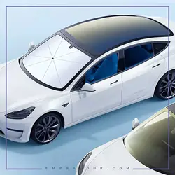 چتر آفتاب گیر شیشه جلو خودرو دو لایه بیسوس Umbrella Pro Doubled-Layered Windshield Sun Sha Big Baseus CoolRide C20656100111 | امپراطور | فروش لوازم جانبی موبایل و گجت