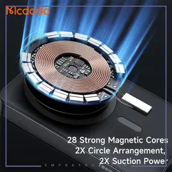 پاوربانک وایرلس مگنتی 20 وات 10000 مک دودو Mcdodo Magnetic Wireless Power Bank MC-426