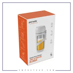 آبمیوه گیری و مخلوط کن اسموتی قابل حمل وکیوم Porodo Vacuum Fresh Portable Juicer &amp; Smoothie Blender PD-P55JV