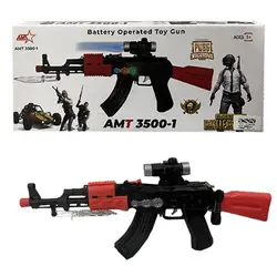 اسباب بازی تفنگ پابجی گیم باطری خور پلاستیکی کد 35001
