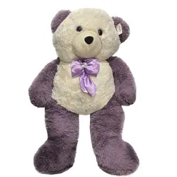 عروسک پولیشی خرس یک متری پاپیون نگین دار خارجی