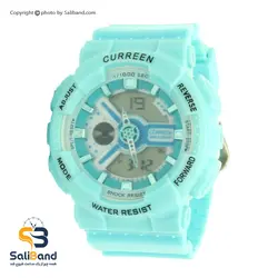 ساعت ورزشی زنانه کورن رنگ آبی مدل 214 - سالی بند