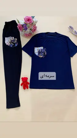 ست تیشرت شلوارپولکی_کد۴۶۶