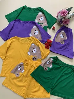 ست کراپ شورتک خرسی_کد۵۳۳