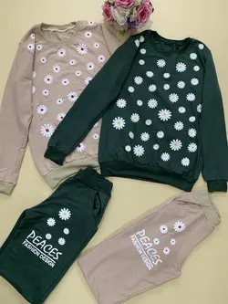 ست بلوزشلوارگل گلی_کد۵۸۴