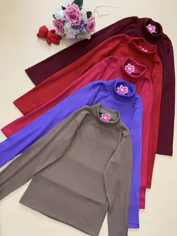 بلوزآستین بلند یقه ایستاده_کد۵۸۷