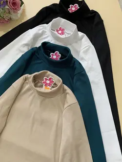 بلوزآستین بلند یقه ایستاده_کد۵۸۷