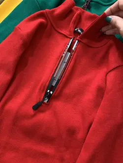 بلوز فینگردارنیم زیپ _۵۹۷