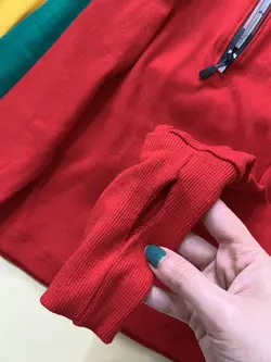 بلوز فینگردارنیم زیپ _۵۹۷