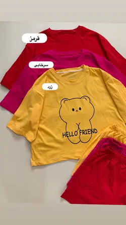 ست کراپ شرتک فرندز_کد695