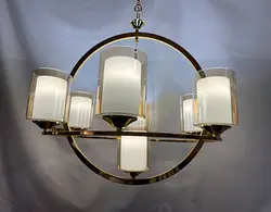 لوستر طرح منظومه هفت لامپ