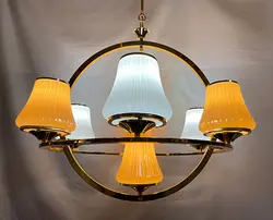 لوستر طرح منظومه هفت لامپ