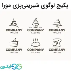 پکیج لوگوی شیرینی پزی مورا