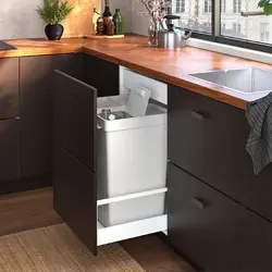 سطل زباله پلاستیکی 35 لیتر ایکیا مدل HALLBAR