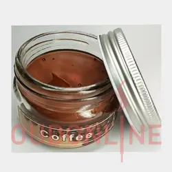 شمع معطر شیشه ای  درب فلزی پارامیس مدل کافی ( قهوه )