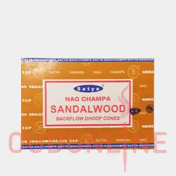 عود خوشبو کننده آبشاری ساتیا Satya مدل ناگ چامپا صندل وود nag champa Sandal Wood
