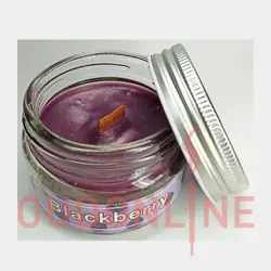 شمع معطر شیشه ای  درب فلزی پارامیس مدل تمشک ( توت سیاه )