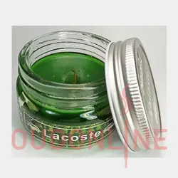 شمع معطر شیشه ای  درب فلزی پارامیس مدل لاکوست ( لاگوست )