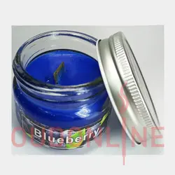 شمع معطر شیشه ای  درب فلزی پارامیس مدل بلوبری