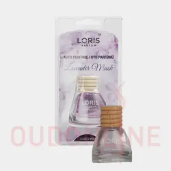 خوشبو کننده ماشین لوریس Loris مدل لوندر و ماسک ( اسطوخدوس و مشک ) Lavender &amp; Musk حجم 10 میلی لیتر