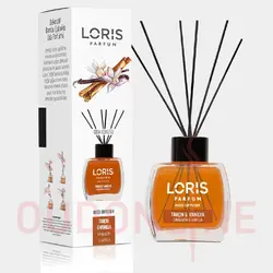 خوشبو کننده هوا لوریس Loris مدل سینامون  و وانیل ( دارچین و وانیل ) Cinnamon &amp;  Vanilla حجم 120 میلی لیتر