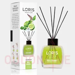 خوشبو کننده هوا لوریس Loris مدل پچولی و برگامات (نعناع هندی و برگاموت ترنج ) Patchouli &amp; Bergamot حجم 120 میلی لیتر