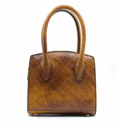 کیف زنانه چرم دست دوز لیکا - خانه چرم نیاوران