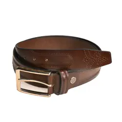 کمربند مردانه چرم طبیعی دست دوز هشترک - خانه چرم نیاوران