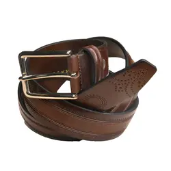 کمربند مردانه چرم طبیعی دست دوز هشترک - خانه چرم نیاوران