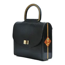 کیف زنانه چرم طبیعی دست دوز بلوط - خانه چرم نیاوران