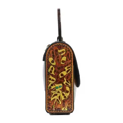 کیف زنانه چرم طبیعی دست دوز بلوط - خانه چرم نیاوران