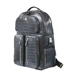 کوله مسافرتی چرم طبیعی دست دوز مدل مارکو - خانه چرم نیاوران