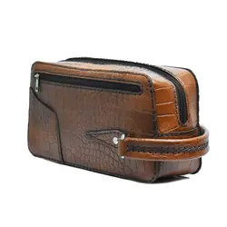 کیف دستی مردانه چرم طبیعی دست دوز مدل شروین - خانه چرم نیاوران