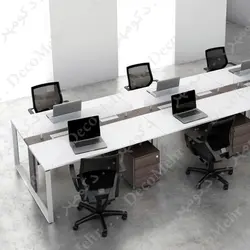 میز کار گروهی 4 نفره 3 کشو - دکومهر