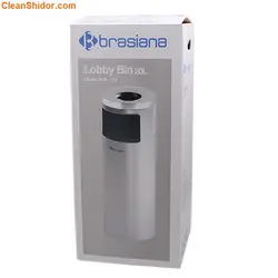 خرید سطل زباله براسیانا زیرسیگاری BG-110 - طوسی - کلین شیدور