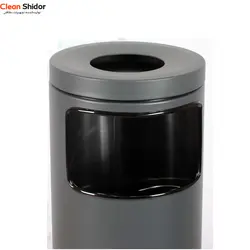 خرید سطل زباله براسیانا زیرسیگاری BG-110 - طوسی - کلین شیدور