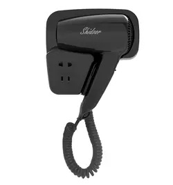 سشوار هتلی مشکی Shidoor مدل 1300 سوکت دار