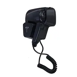 سشوار هتلی مشکی Shidoor مدل 1300 سوکت دار